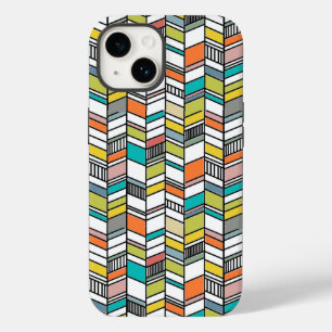 Mid-Century Modern Herringbone Case-Mate iPhone 14 Case