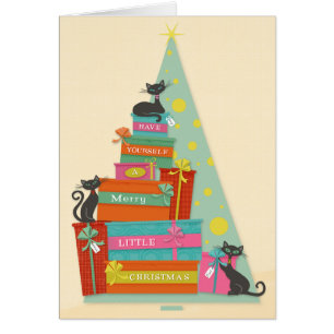 Mid-Century Modern Holiday Cats 