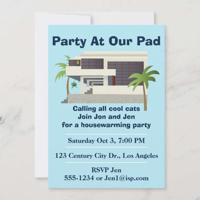 Mid Century Modern Housewarming Party (Front)