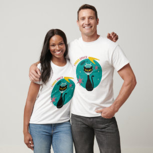 Mid Century Modern I Need Space Cat   T-Shirt