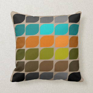 Mid-Century Modern Inspired Brown Cushion