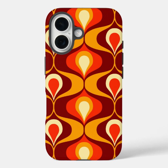 Mid-Century Modern iPhone 16 Case (Back)
