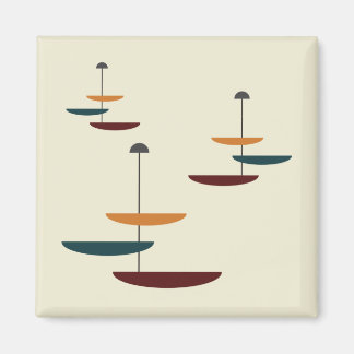 Mid-Century Modern Kitchen Counter Oval Platter Magnet