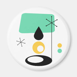 mid century modern lamp design blue gold magnet