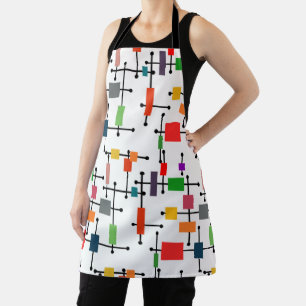 Mid-Century Modern Large Grid  Apron