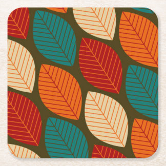 Mid-century Modern 'Leaf' Pattern Coaster