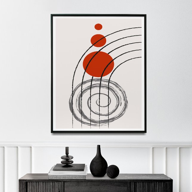 Mid-Century Modern Lines Wall Art Poster (Creator Uploaded)
