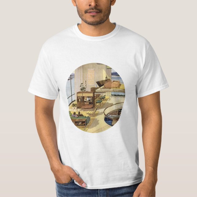 Mid Century Modern Living T-Shirt (Front)
