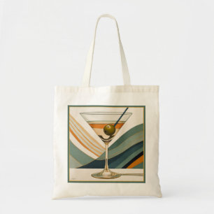 Mid Century Modern Martini Cocktail Hour Tote Bag