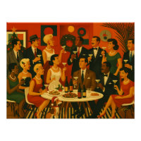 Mid Century Modern Martini Intellectuals Christmas