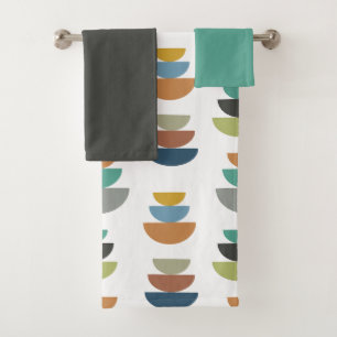 Mid-Century Modern Minimalism  Bath Towel Set