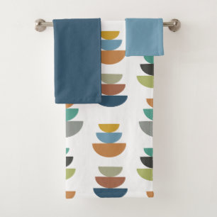 Mid-Century Modern Minimalism  Bath Towel Set