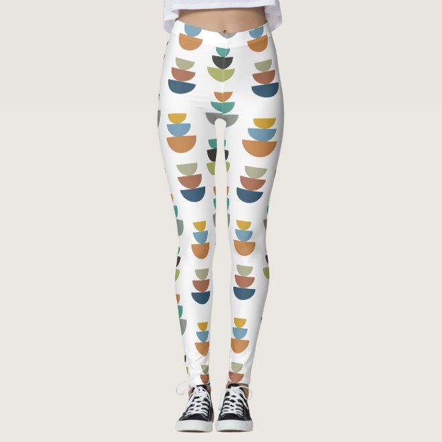 Mid-Century Modern Minimalism  Leggings (Front)