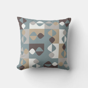 Mid Century Modern - Mint Chocolate Caramel Cushion