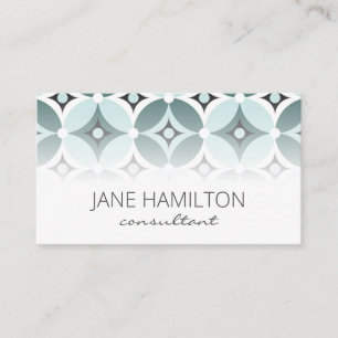 Mid-Century Modern Mint Green Business Card