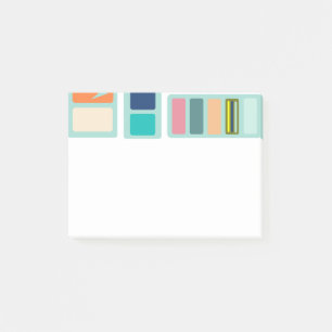 Mid-Century Modern Mix-up Post-it Notes