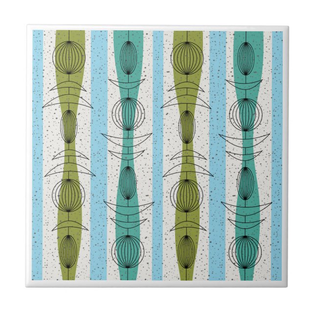 Mid Century Modern Mobiles 1 Ceramic Tile (Front)