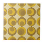 Mid-Century Modern Mustard Gold Retro Geo Pattern Ceramic Tile<br><div class="desc">Mid-century modern inspired design featuring a seamless pattern of retro golden mustard circles on a yellow background. Simple, clean modern design. Create your own custom pattern by uploading a new image, or use the "message" button to contact the designer for help. To create your own patterned design: 1. Select personalise...</div>