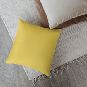 Mid-Century Modern Mustard Yellow Throw Pillow