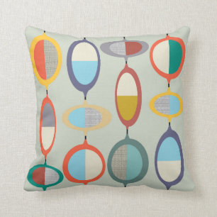 Mid-Century Modern No. 6 Throw Pillow