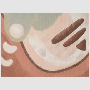 Mid Century Modern Organic Art Geometric Decoupage Tissue Paper