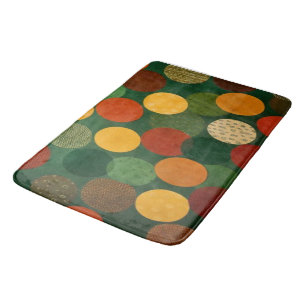 Mid-Century Modern Overlapping Circles Bath Mat