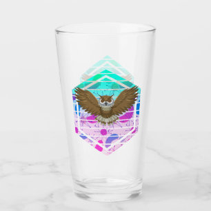 Mid Century Modern Owl Glass