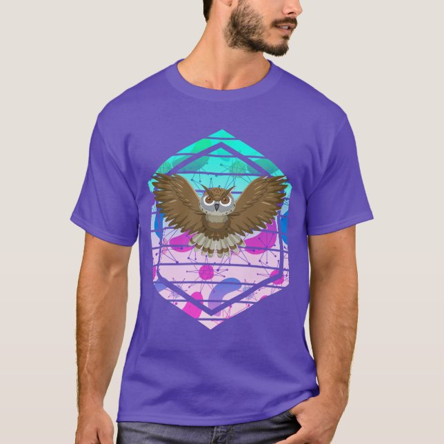 Mid Century Modern Owl T-Shirt (Front)