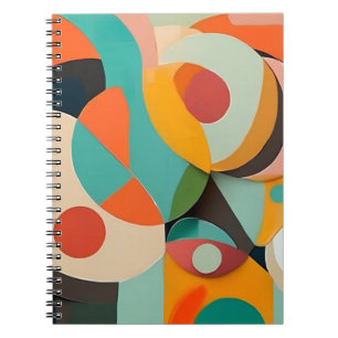 Mid Century Modern Painting, Various Colours Notebook