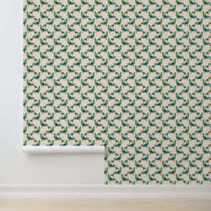 Mid Century Modern Palm Oasis Wallpaper