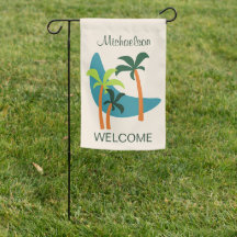 Mid Century Modern Palm Oasis Welcome