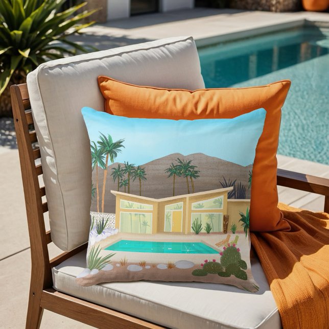 Mid Century Modern Palm Springs Pool House | Cushion (Creator Uploaded)