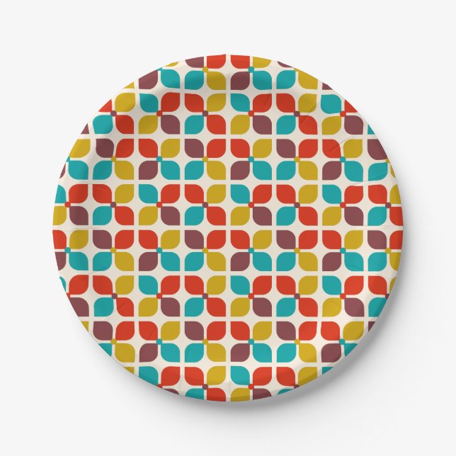 Mid Century Modern Paper Plate (Front)