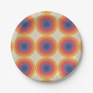 Mid Century Modern Paper Plate