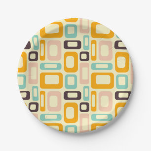 Mid Century Modern Paper Plate