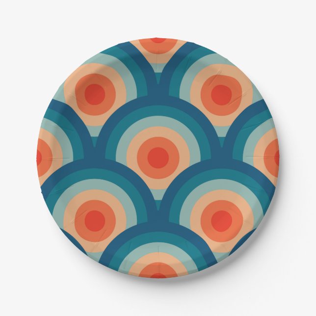 Mid Century Modern Paper Plate (Front)