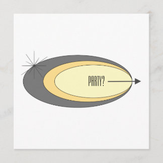 mid-century modern party invitation