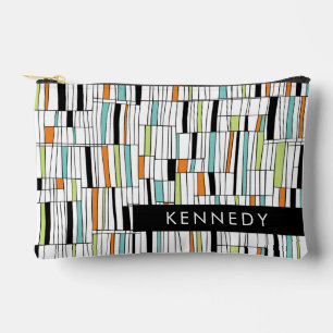 Mid Century Modern Pattern Accessory Pouch