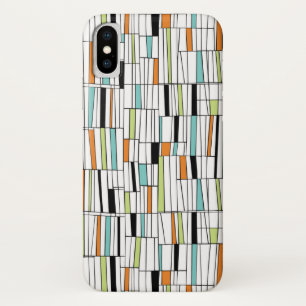 Mid Century Modern Pattern iPhone X Case