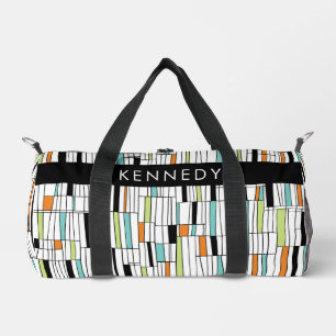 Mid Century Modern Pattern Duffle Bag