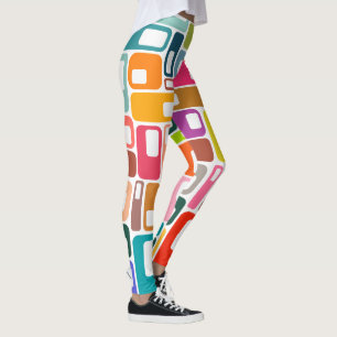 Mid-Century Modern Pattern Leggings