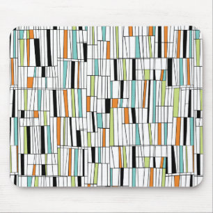 Mid Century Modern Pattern Mouse Pad