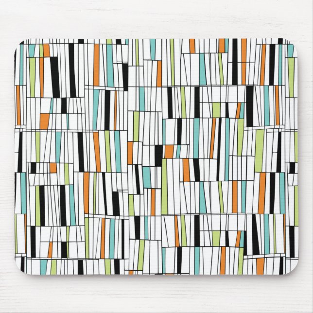 Mid Century Modern Pattern Mouse Pad (Front)