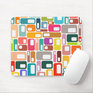 Mid-Century Modern Pattern Mouse Pad