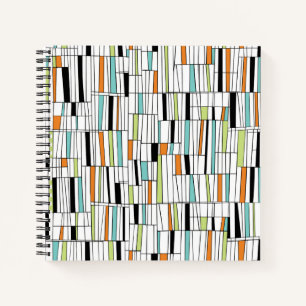Mid Century Modern Pattern Notebook