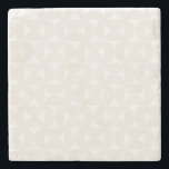 Mid Century Modern Pattern Pale Beige And White Stone Coaster<br><div class="desc">Mid century modern pattern – abstract geometric shapes – minimalist pattern in beige.</div>