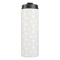 Mid Century Modern Pattern Pale Beige And White