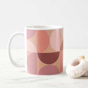 Mid Century Modern Pattern Peach Fuzz Coffee Mug