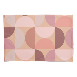 Mid Century Modern Pattern Peach Fuzz Pillowcase