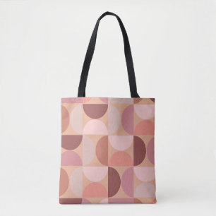 Mid Century Modern Pattern Peach Fuzz Tote Bag